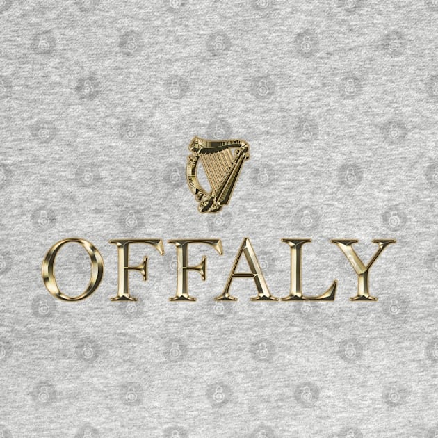 Offaly Ireland Classic Irish Harp Design by Ireland